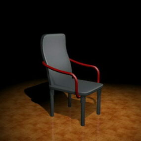 High Back Chair 3d model
