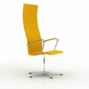 เก้าอี้ผู้บริหารพนักสูง – โมเดล 3 มิติสีเหลือง