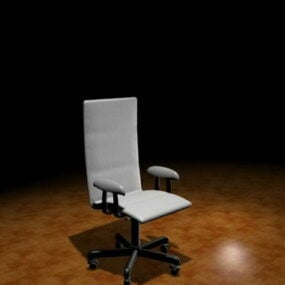 Bureaustoel met hoge rugleuning 3D-model