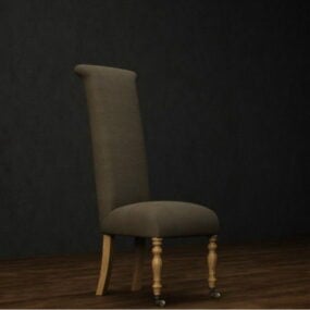 High Back Upholstered Side Chair 3d model