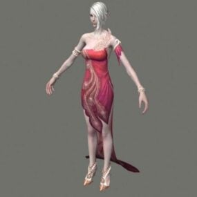 キャラクターハイエルフ女性3Dモデル