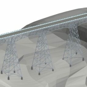 3D model mostu vysoké úrovně