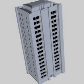 Höghus bostadslägenhet 3d-modell
