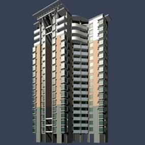 Höghus bostadshus 3d-modell