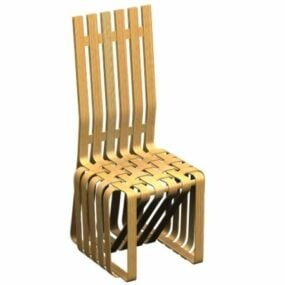 Vysoká přilnavá židle od Franka Gehryho 3D model