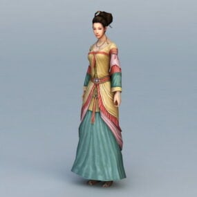 Historical Chinese Woman 3d model