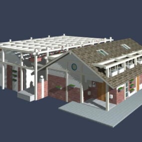 Holiday Terraced House 3d model