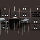 Muebles de bar de vinos de la casa