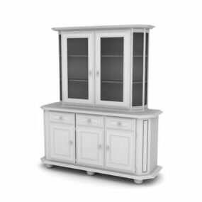 Home Wine Cabinet Furniture 3d model