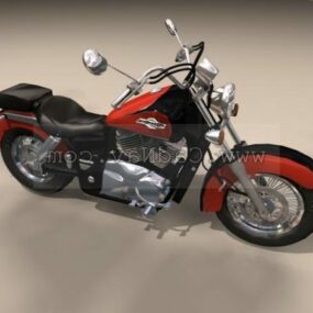 Model 3d Sepeda Motor Honda Shadow American Classic Edition