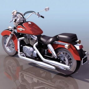 Mô hình xe máy Honda Shadow Cruiser 3d