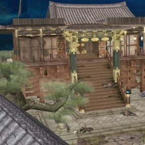 Temple Honnoji modèle 3D