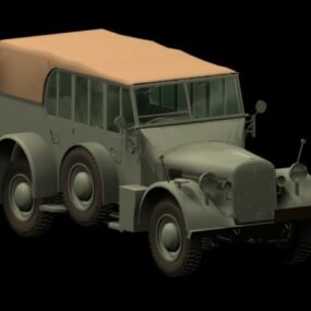 Horch 108 Military Staff Car 3d-modell