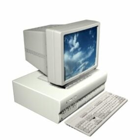 Horizontal Desktop Computer 3d model