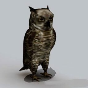 Horned Owl 3d model