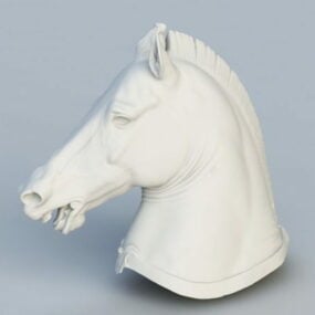 At Kafası 3d modeli