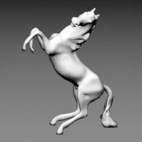 3d модель скульптури коня