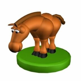 Toy Horse Cartoon Character 3d model