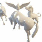 Decoratie paard standbeelden