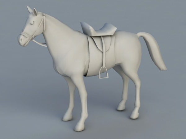 Animal Horse With Saddle