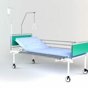 Modello 3d del letto di degenza dell'ospedale
