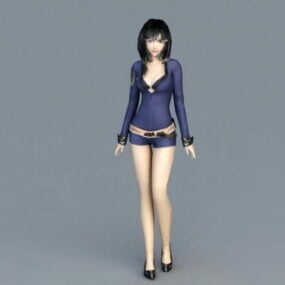 Hottest Police Woman 3d model