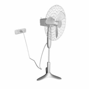 3d модель підлогового побутового електричного вентилятора