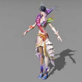 Human Female Sorceress 3d model