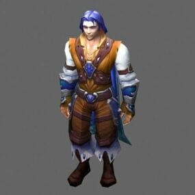 Human Prince – Wow Character 3d-modell
