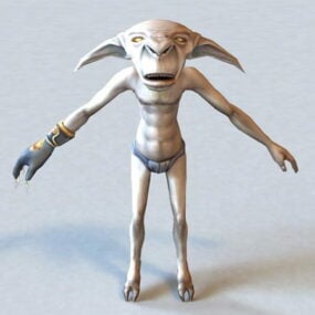 Personnage extraterrestre humanoïde modèle 3D