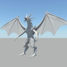 Plate-forme de dragon humanoïde modèle 3D