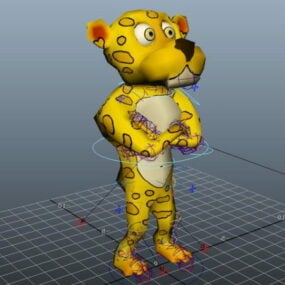 Humanoid Leopard Rig 3d model