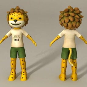 Humanoid Lion Boy 3d model