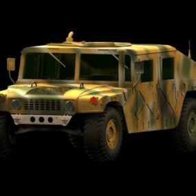 悍马M1025装甲运载车3d模型