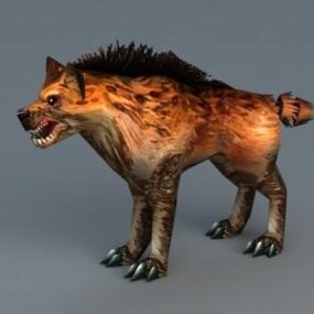 ハイエナ犬3Dモデル