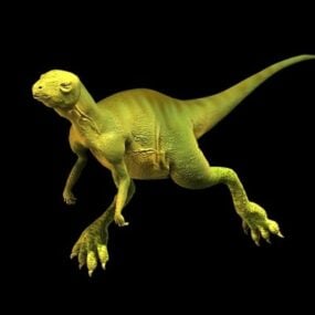 Hypsilophodon dinosaurie Rigged 3D-modell