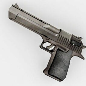Model 3d Konsep Pistol Otomatis