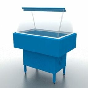 Ice Cream Display Counter 3D-malli