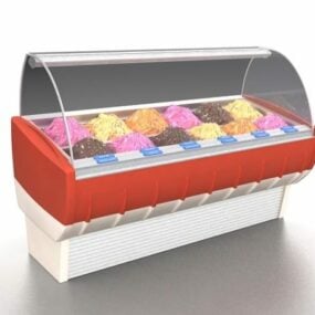 3d модель морозильника для морозива