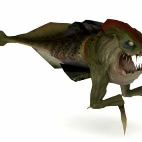 Ichthyosaur Half Life Character 3D-malli