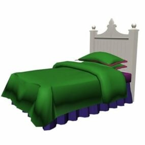 سرير ضيف مفرد إمبراطوري نموذج ثلاثي الأبعاد