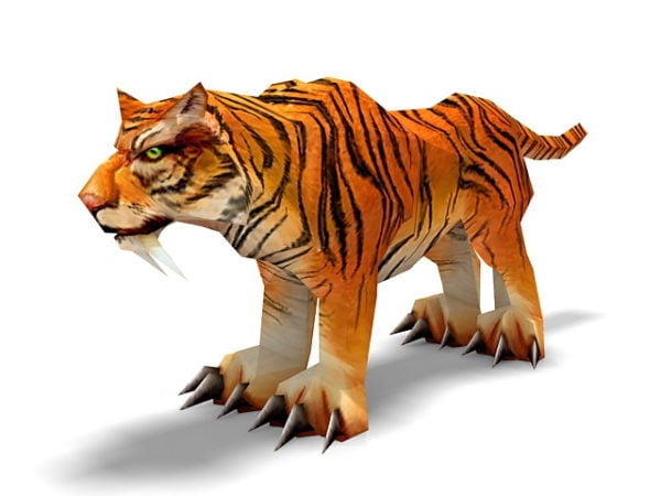 Animal tigre indochinois