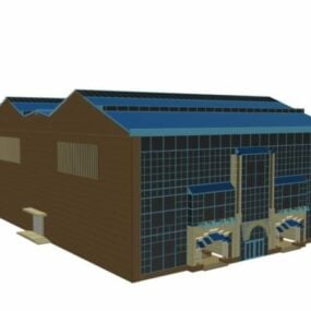 Atelier de construction industrielle modèle 3D