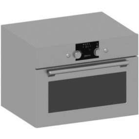 Modelo 3d de forno de microondas industrial