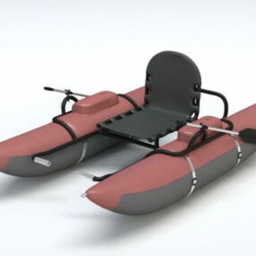 Model 3D nadmuchiwanego pontonu