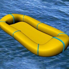 充气筏3d模型