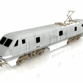 Помаранчевий поїзд Caboose 3d модель