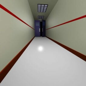 Mô hình hành lang nội thất 3d