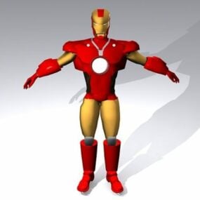 Model 3D Desain Karakter Iron Man