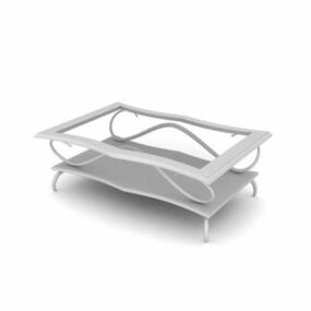 鉄のカフェテーブル家具3Dモデル